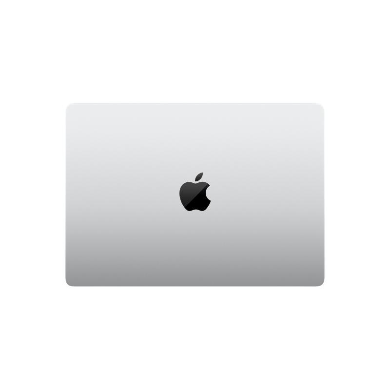 银色 MacBook Pro 合盖顶视图
